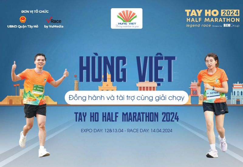 Hùng Việt đồng hành cùng Tay Ho Half Marathon 2024