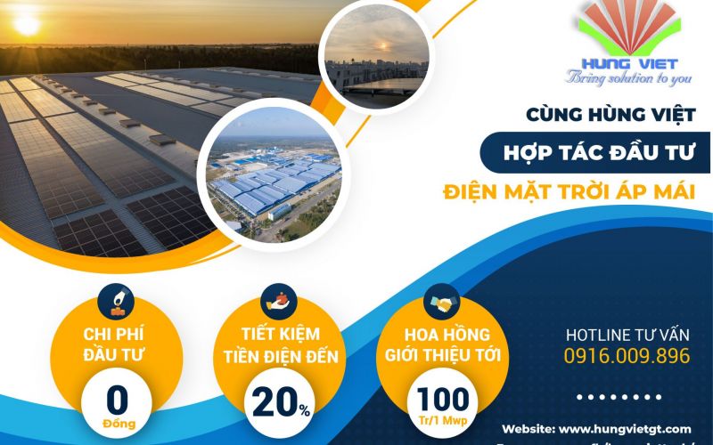 Hùng Việt EPC cần tìm đối tác đầu tư điện năng lượng mặt trời