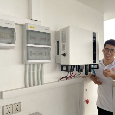 Hệ thống ĐMT lưu trữ Hybrid 10KW3P Điện Áp Cao tại Hà Nội