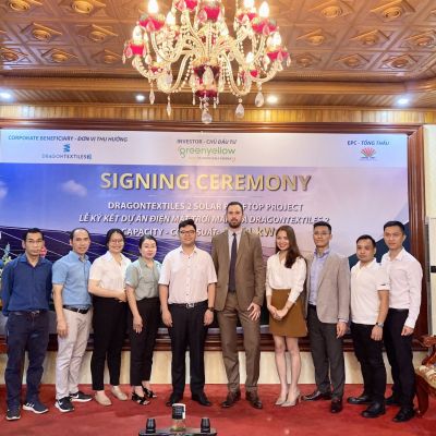 Hùng Việt chúc mừng lễ ký kết hợp Hợp Đồng mua bán điện (PPA) dự án điện mặt trời mái nhà 4.8MWp 