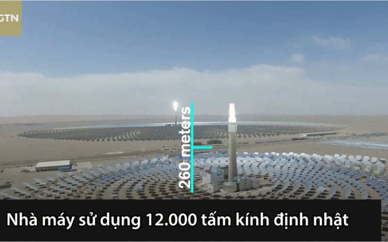 Nhà máy nhiệt điện mặt trời lớn nhất Trung Quốc