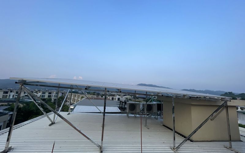 Lắp đặt điện mặt trời 5kw văn phòng công ty Lào Cai