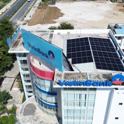 Lắp đặt điện năng lượng mặt trời hệ văn phòng gần 100kW dự án VietinBank Ninh Thuận
