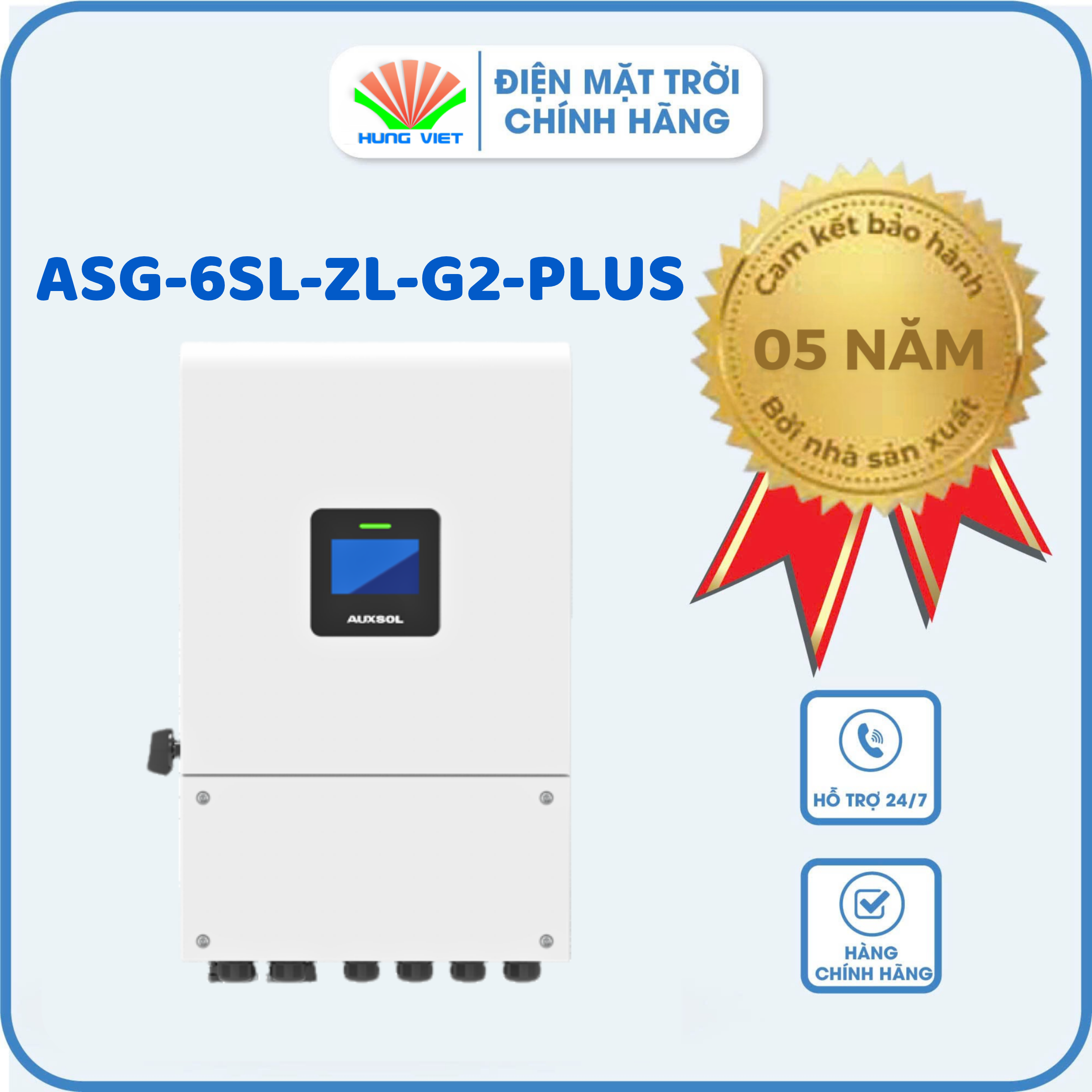 Inverter Hybrid Auxsol 6kW ASG-6SL-ZL-G2-PLUS - Inverter Hybrid 6KW