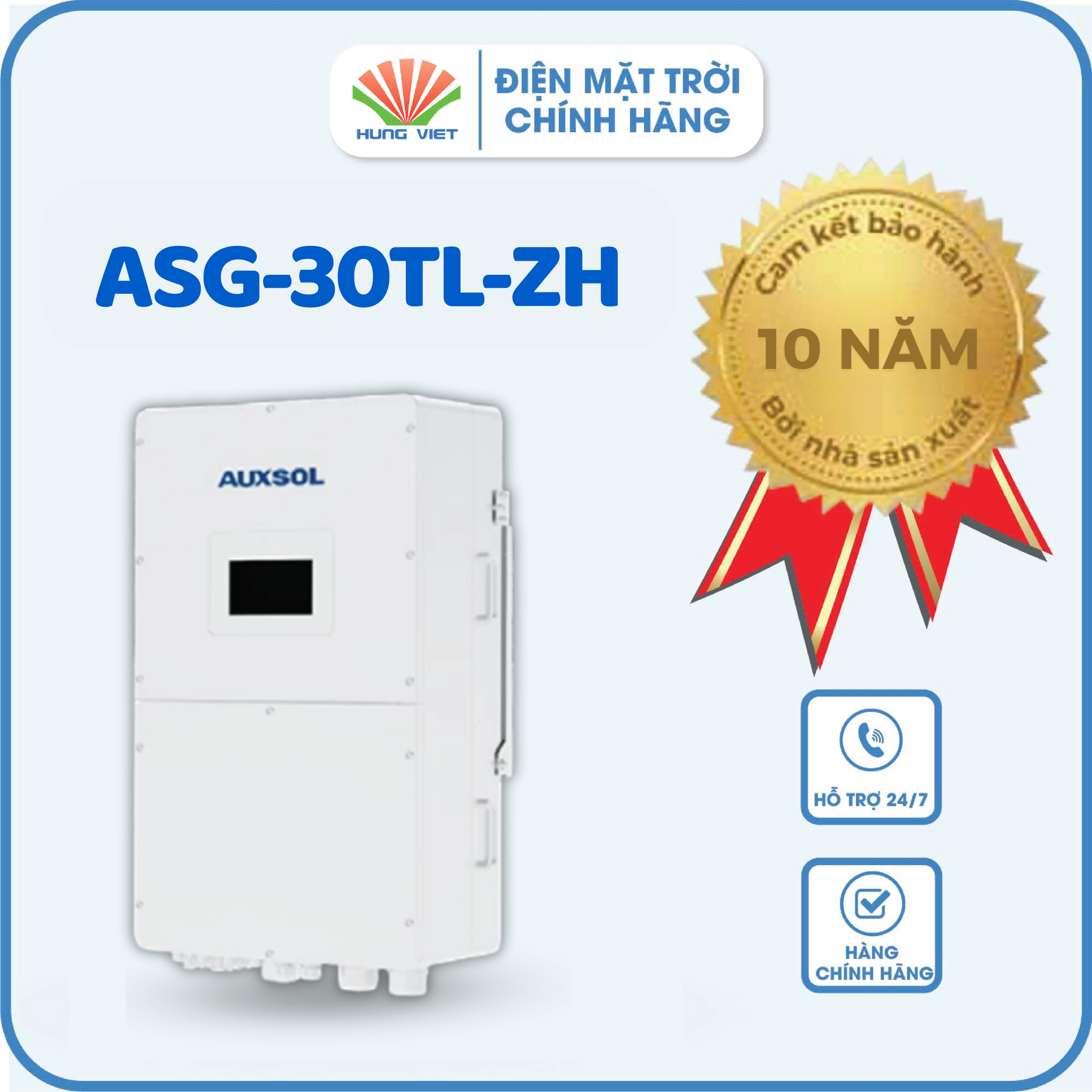 Inverter Hybrid Auxsol 30kW ASG-30TL-ZH - Inverter 30KW áp cao