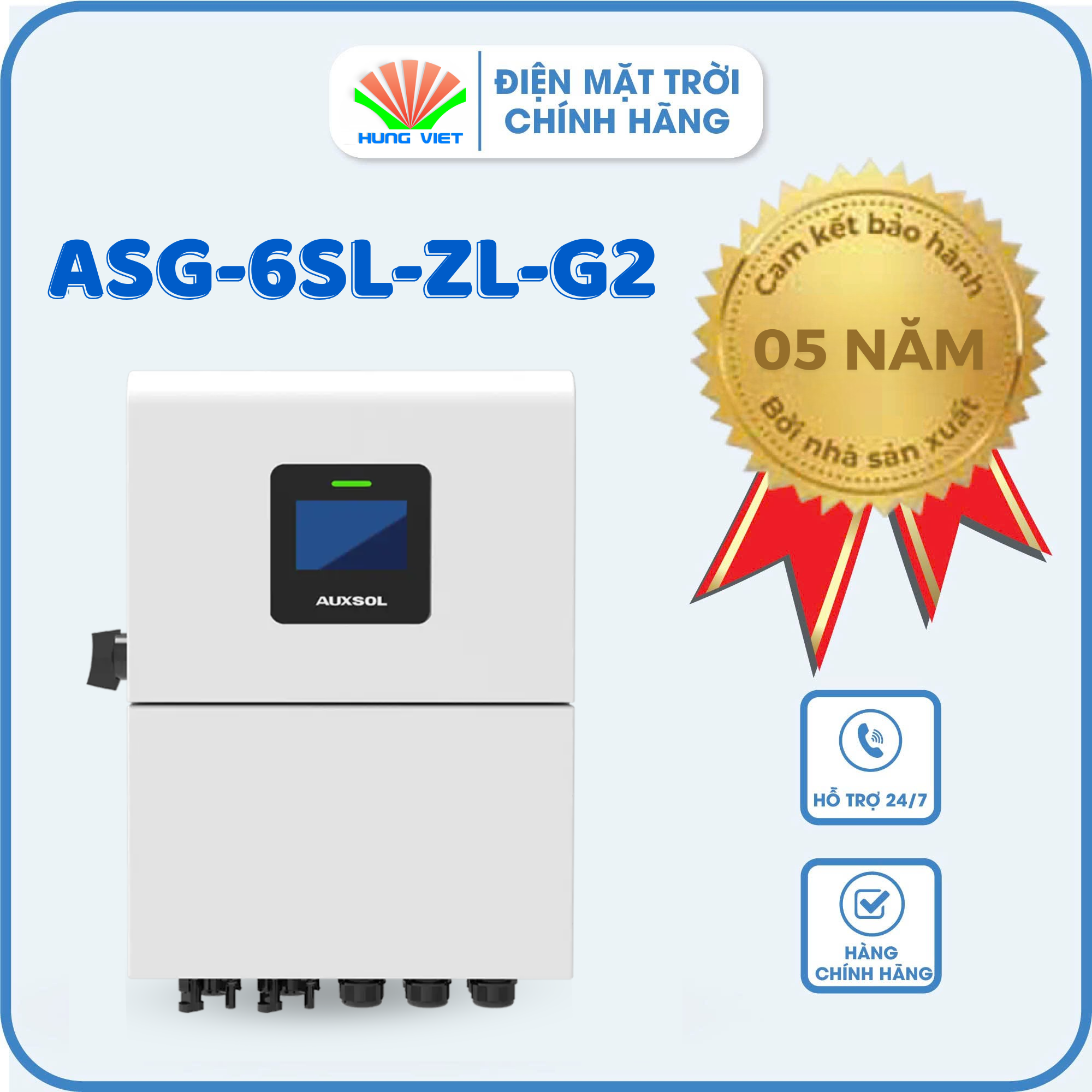 Inverter Hybrid Auxsol 6kW ASG-6SL-ZL-G2 - Inverter Hybrid 6KW 