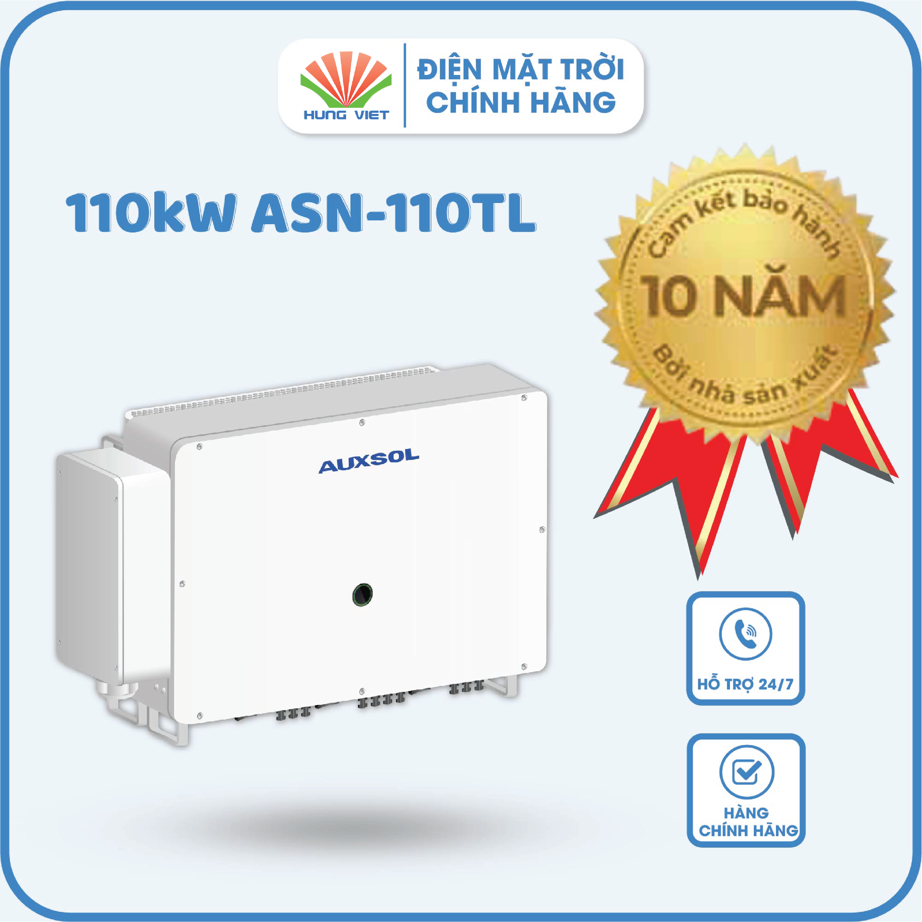  Inverter Auxsol 110kW ASN-110TL - Inverter 110KW