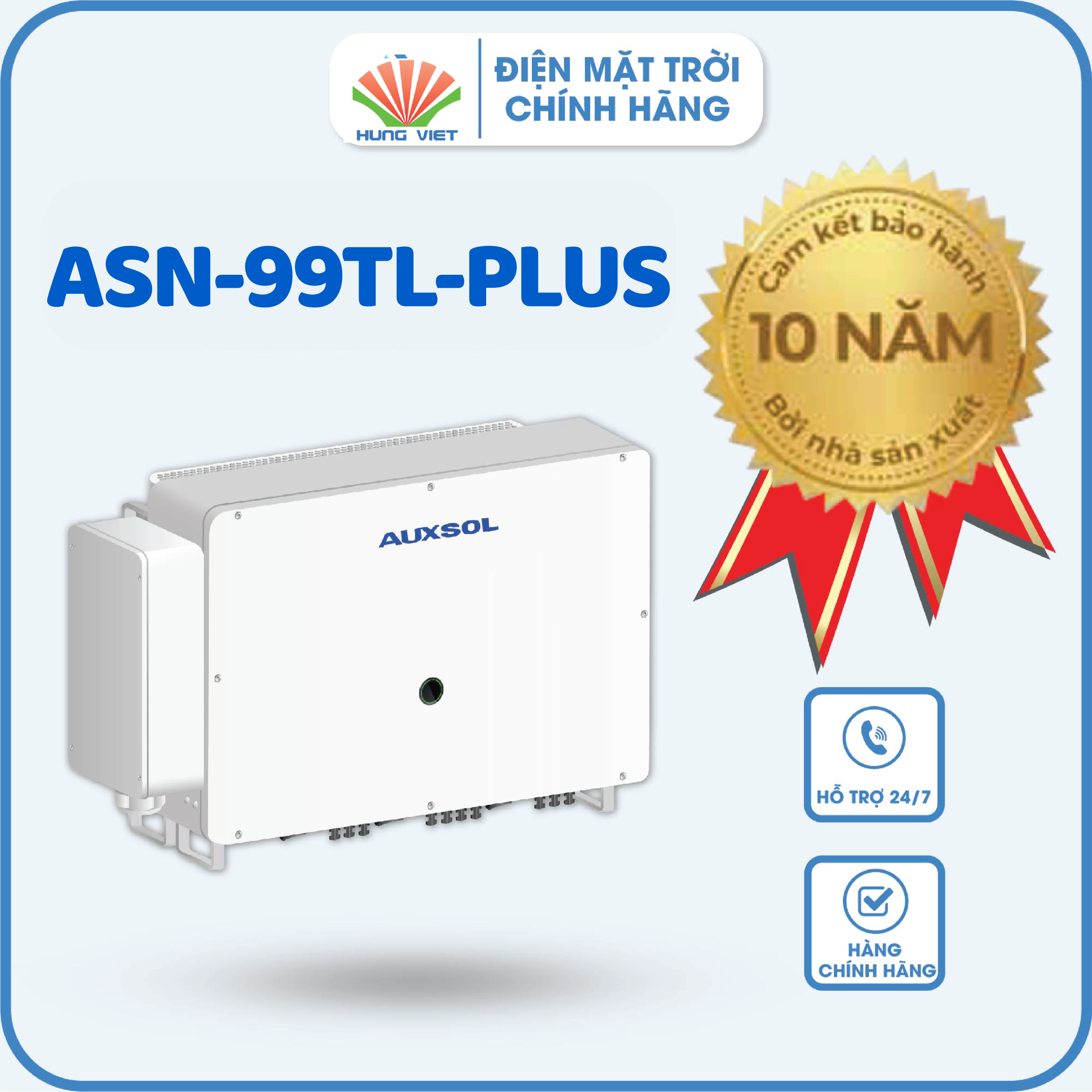 Inverter Auxsol 99kW ASN-99TL-PLUS - Inverter 99kW 3 pha 