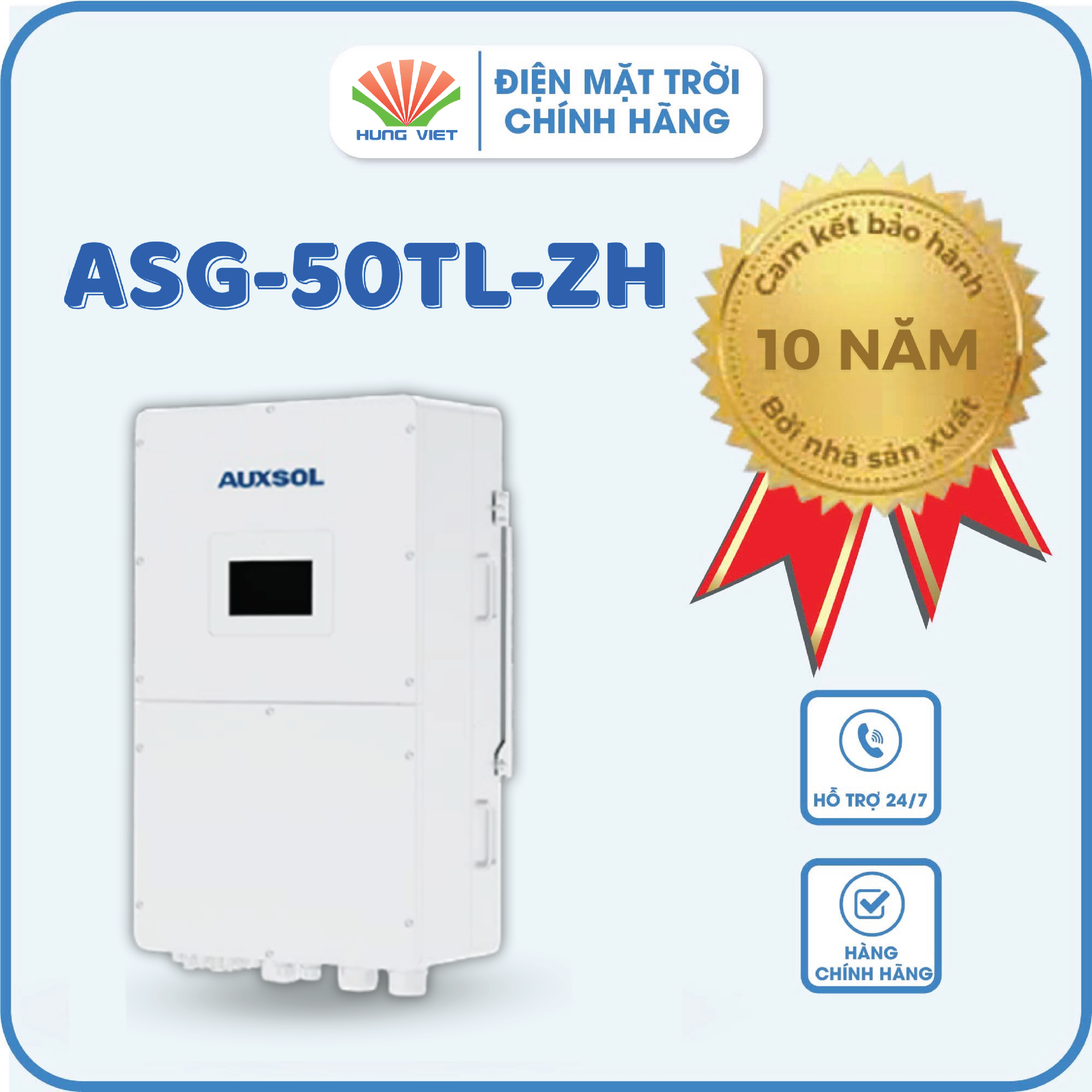 Inverter Hybrid Auxsol 50kW ASG-50TL-ZH - Inverter 50KW áp cao
