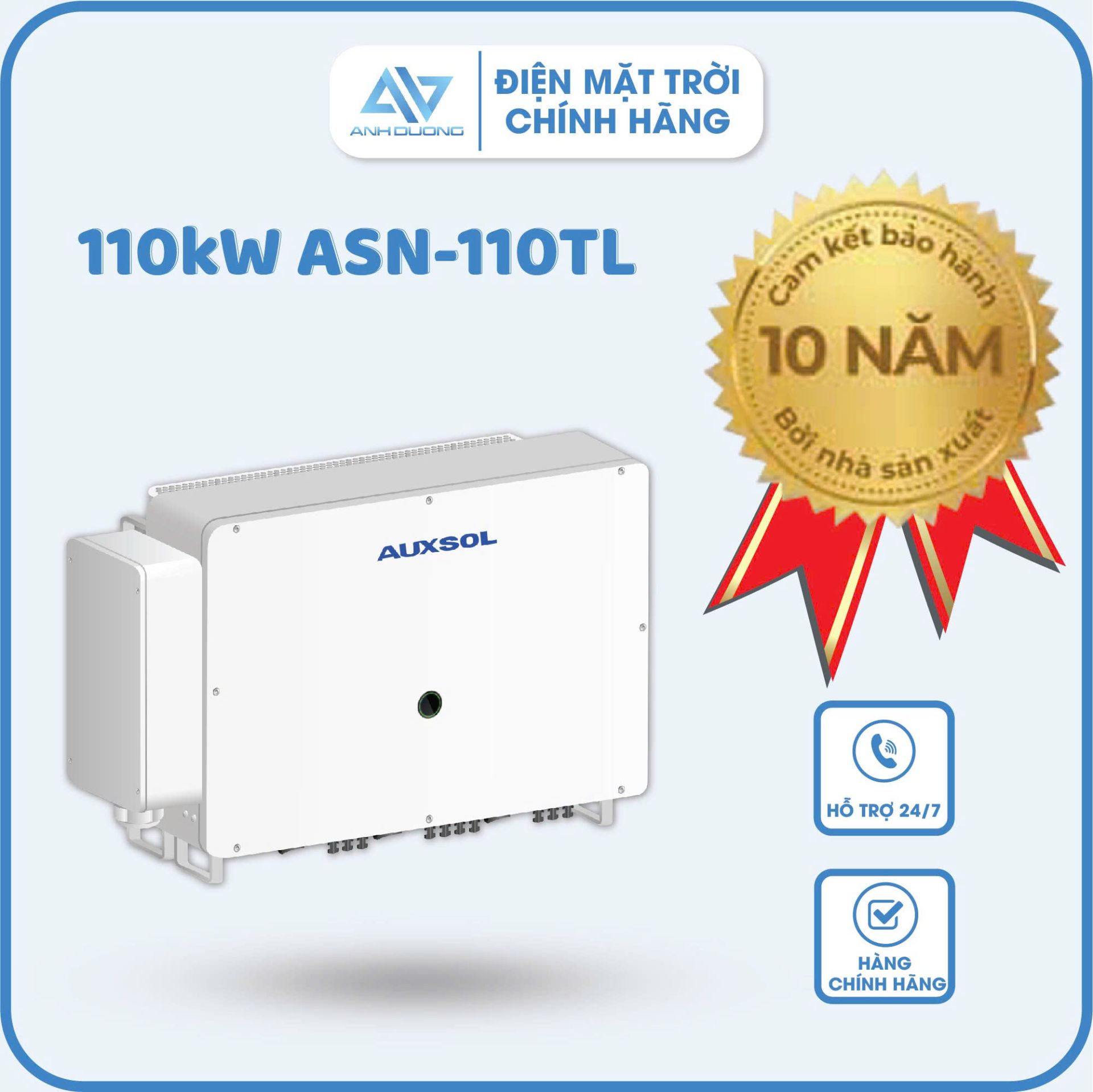  Inverter Auxsol 110kW ASN-110TL - Inverter 110KW