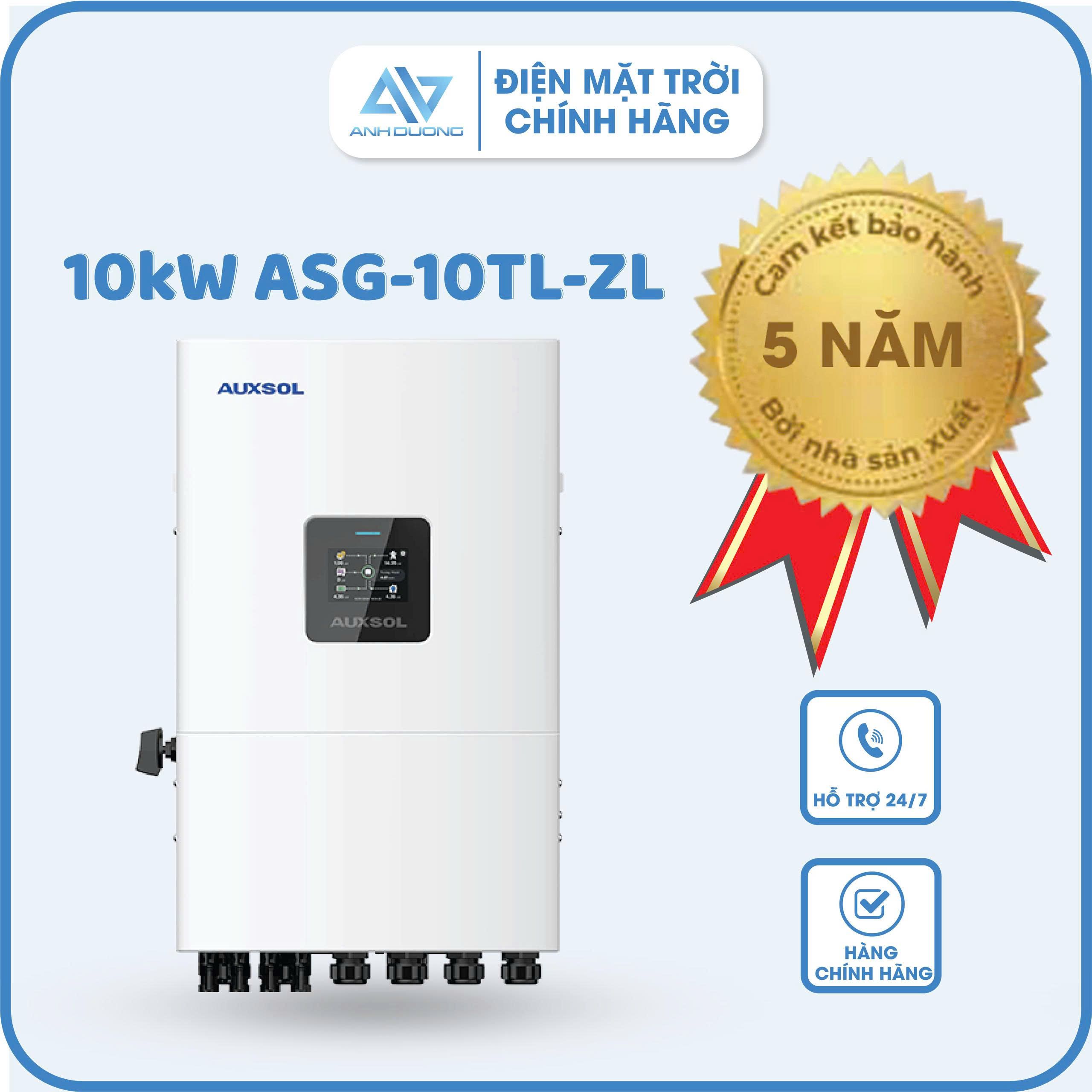  Inverter Hybrid Auxsol 10kW ASG-10TL-ZL - Inverter 10KW