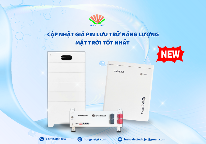 Giá pin lưu trữ năng lượng (Pin lithium) tốt nhất 