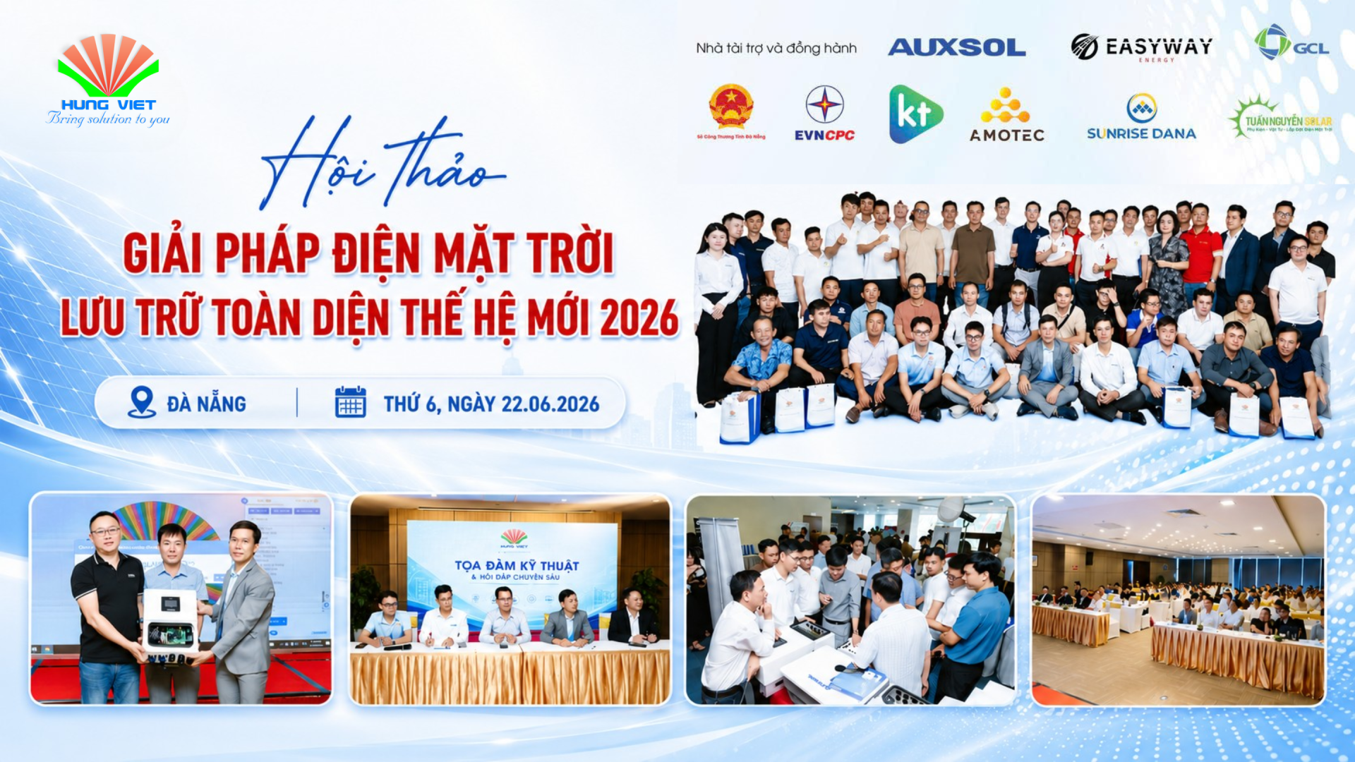 Hơn 150 Quý Đối tác/Đại lý tham dự Hội thảo Đà Nẵng về giải pháp điện mặt trời lưu trữ thế hệ mới 2026 