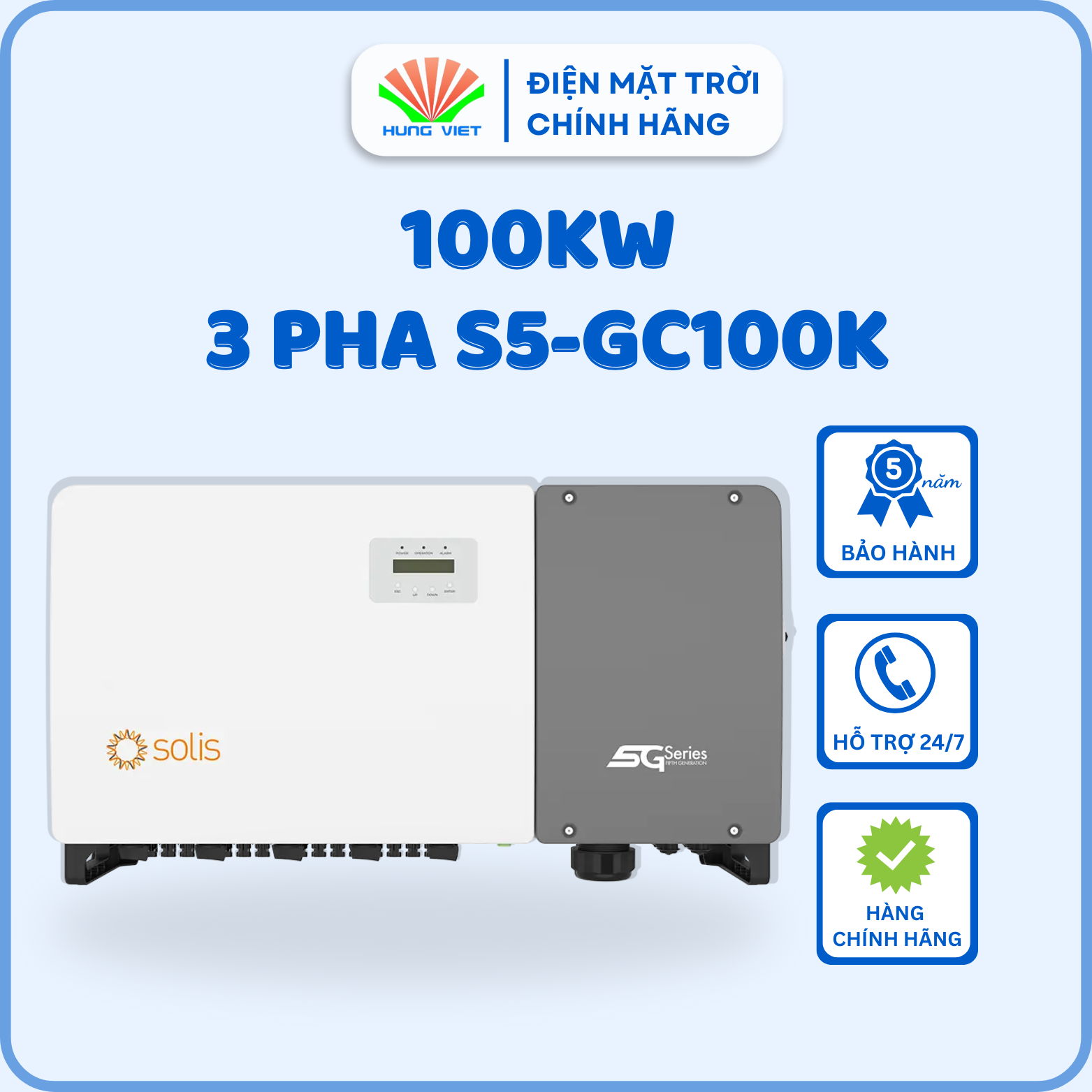 Inverter Solis 100KW 3 pha - S5-GC100K - Hùng Việt