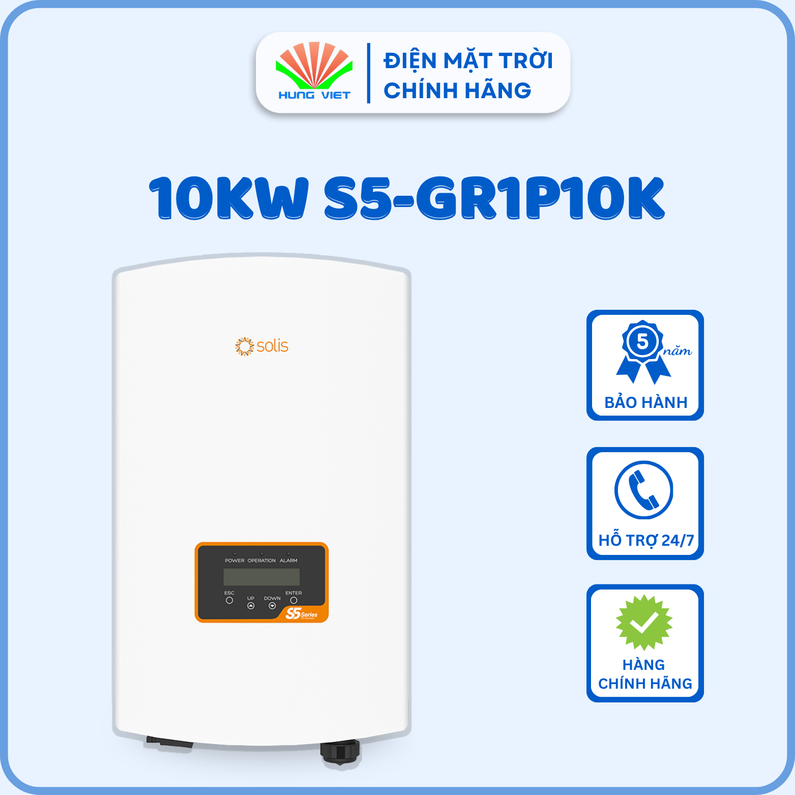 Inverter Solis 1 Pha 10KW S5-GR1P10K - Inverter 10KW