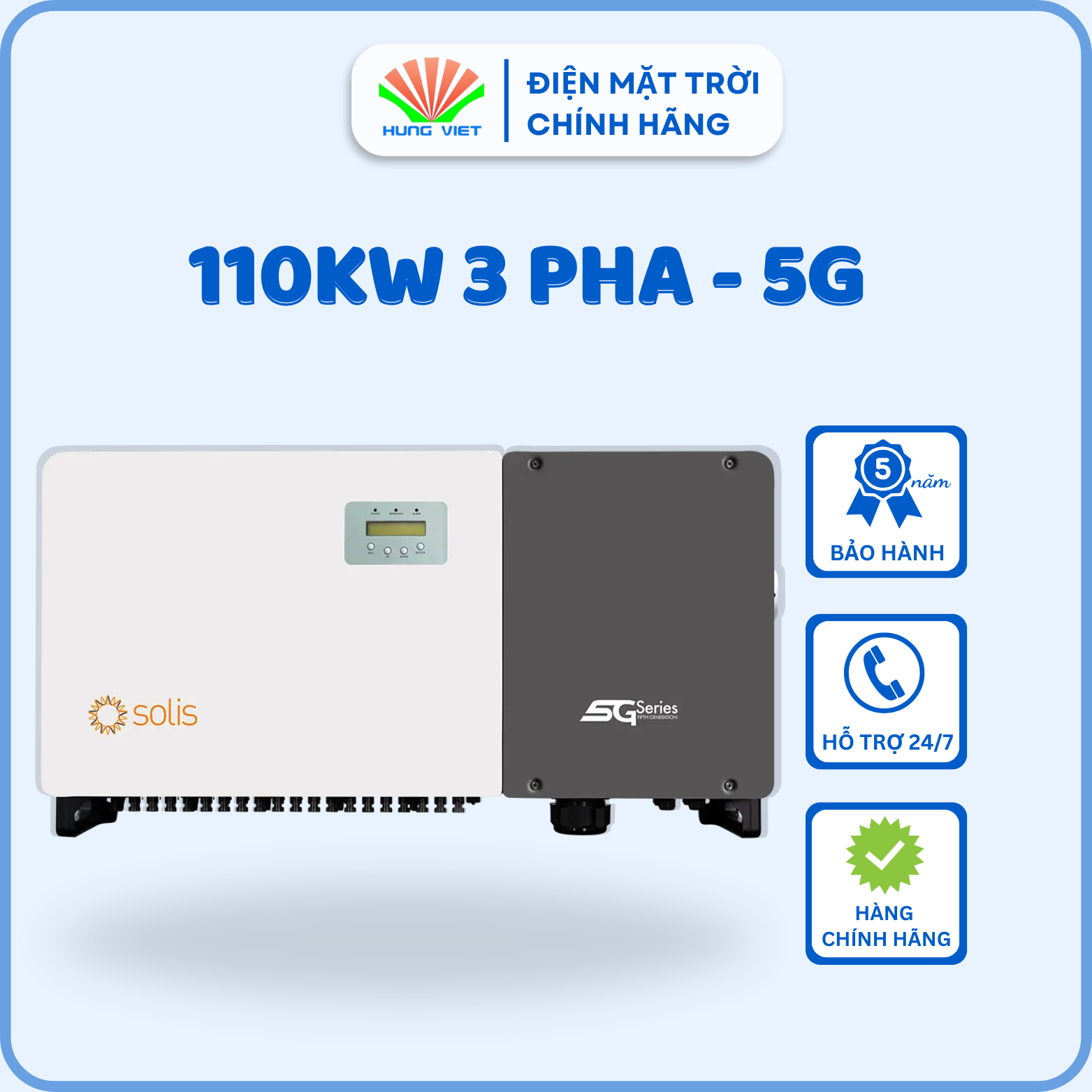 Inverter Solis 110KW 3 pha - 5G