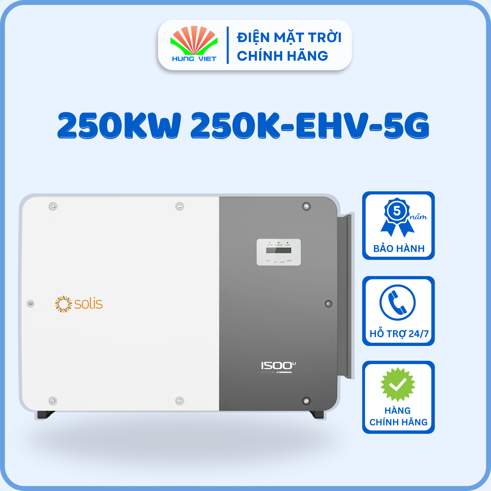 Inverter Solis 250KW 3 pha (250K-EHV-5G)