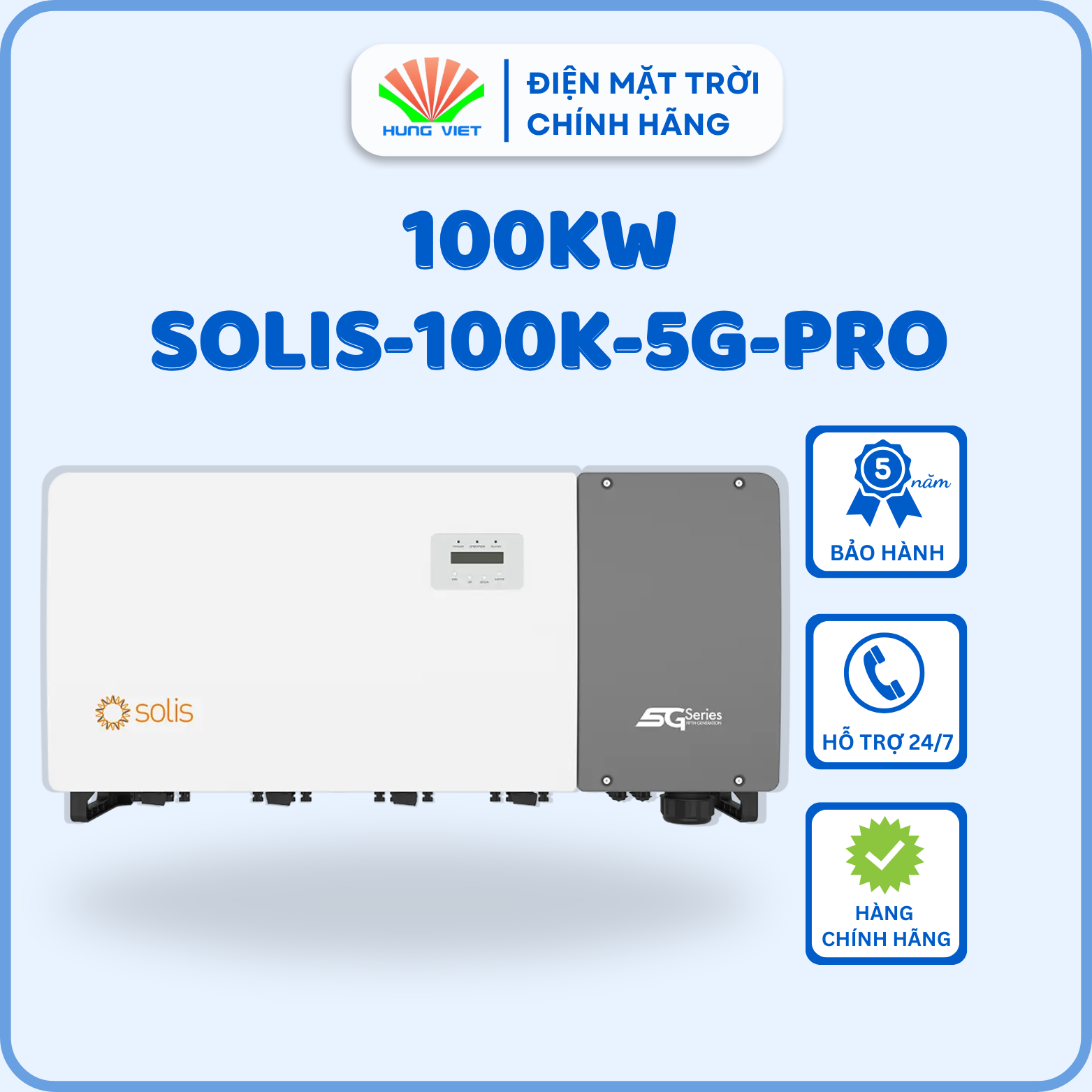 Inverter Solis 3 pha 100kW SOLIS-100K-5G-PRO