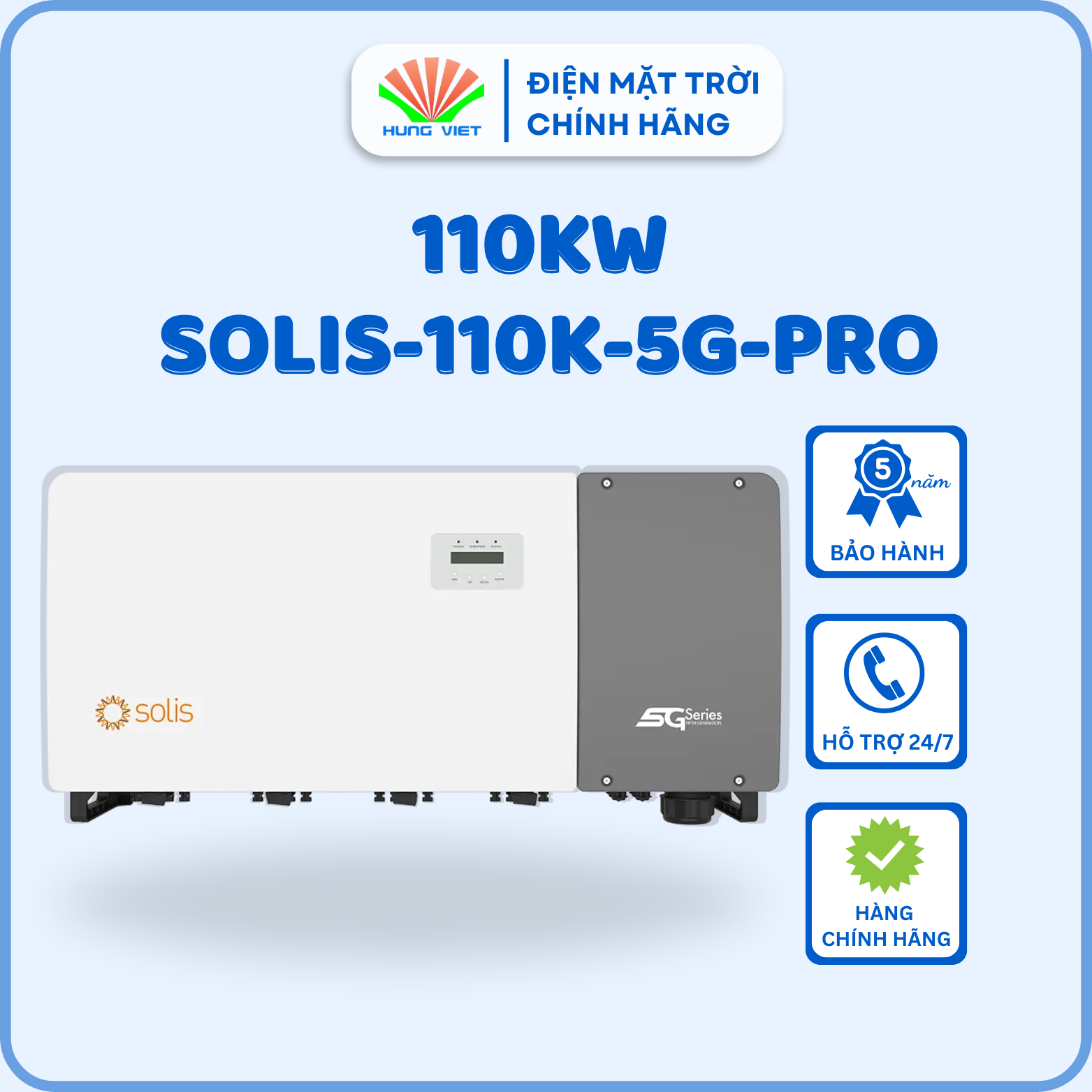 Inverter Solis 3 pha 110kW SOLIS-110K-5G-PRO