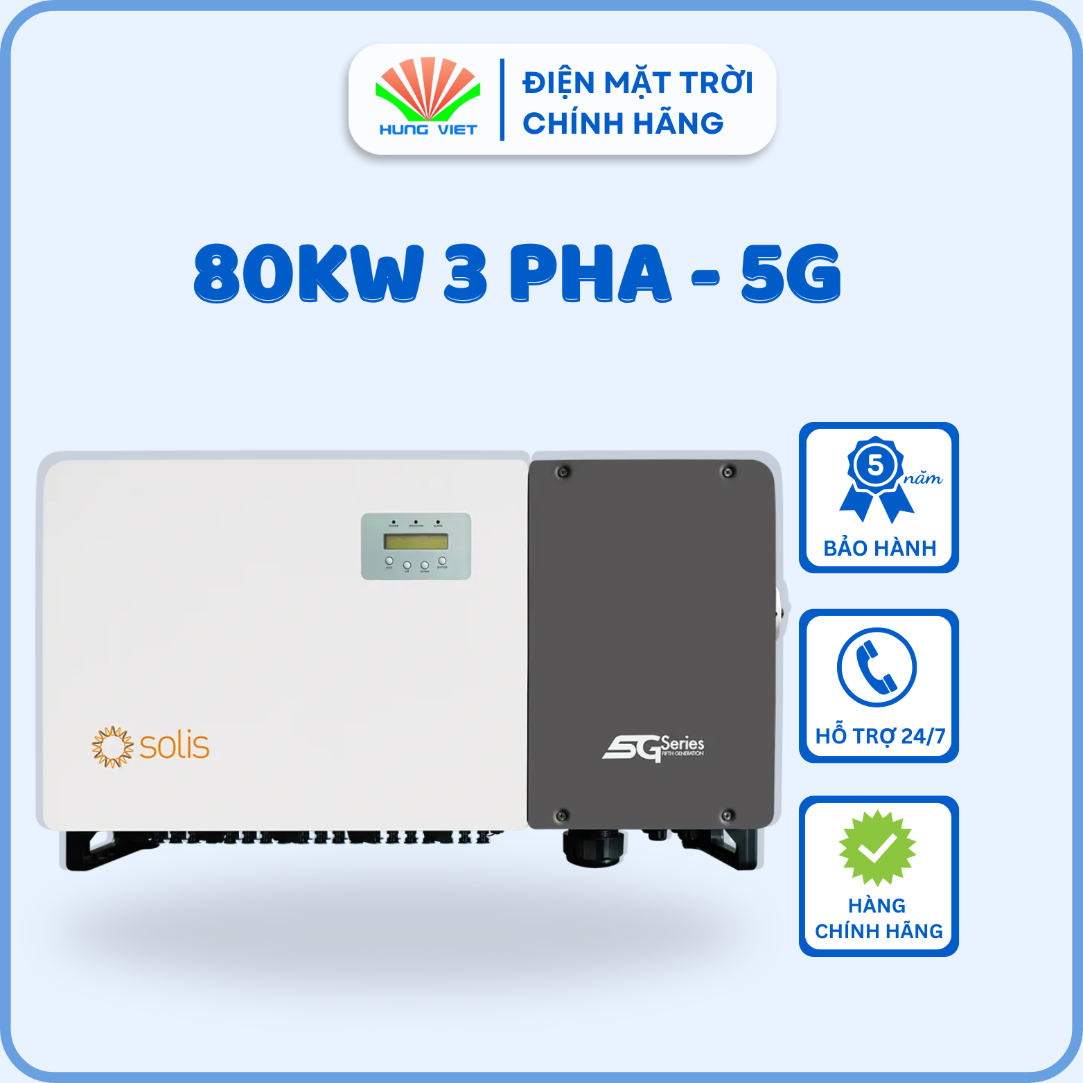 Inverter Solis 80KW 3 pha - 5G