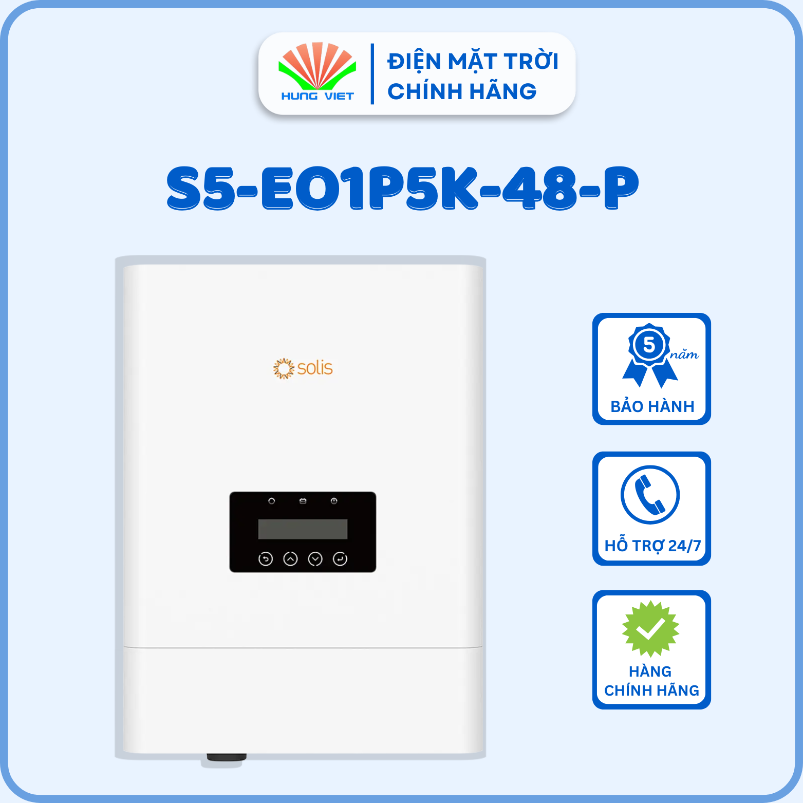 Inverter độc lập  Solis S5-EO1P5K-48-P - Inverter Hùng Việt