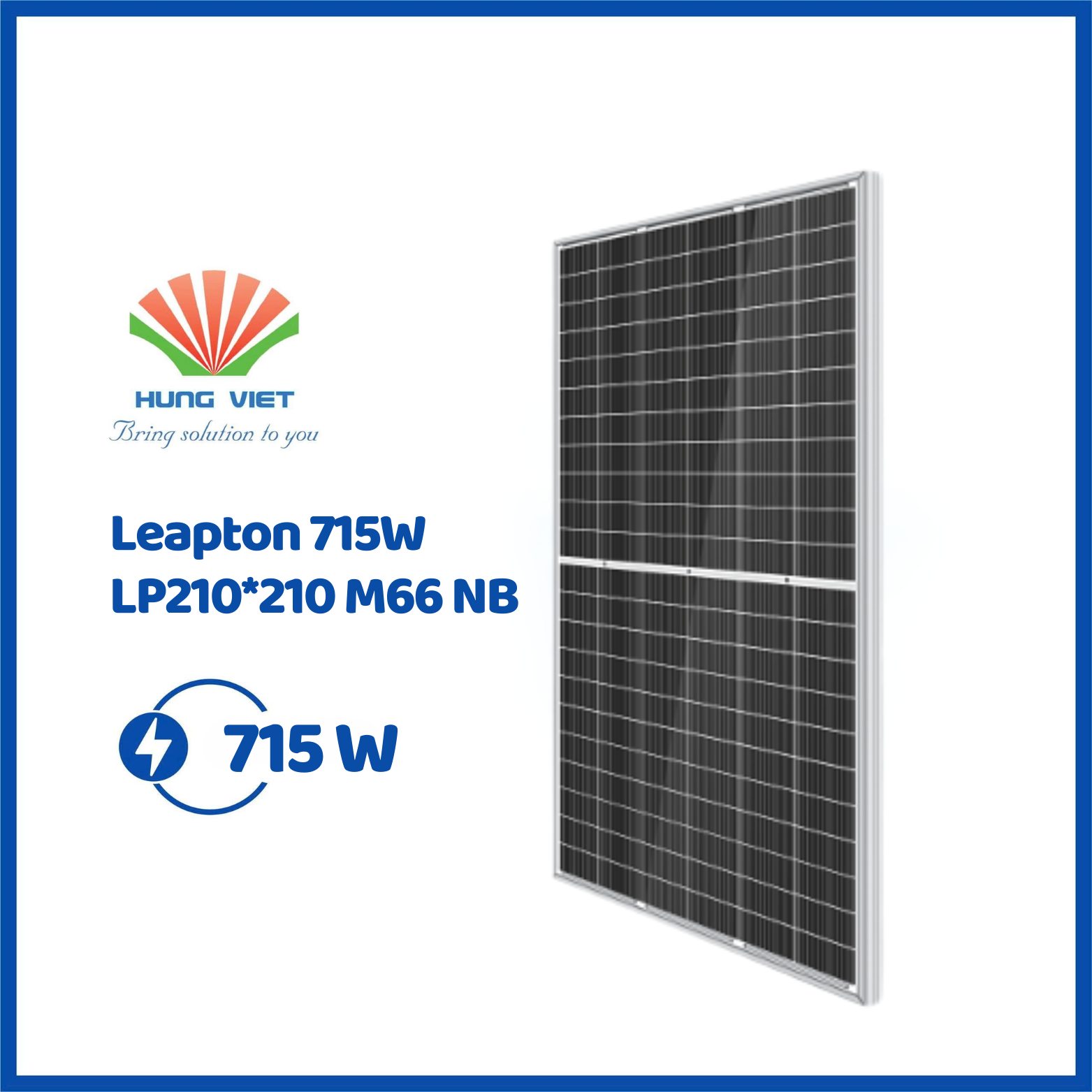Tấm pin Leapton 715Wp N-TYPE MBB hai mặt kính - LP210*210 M66 NB 715W