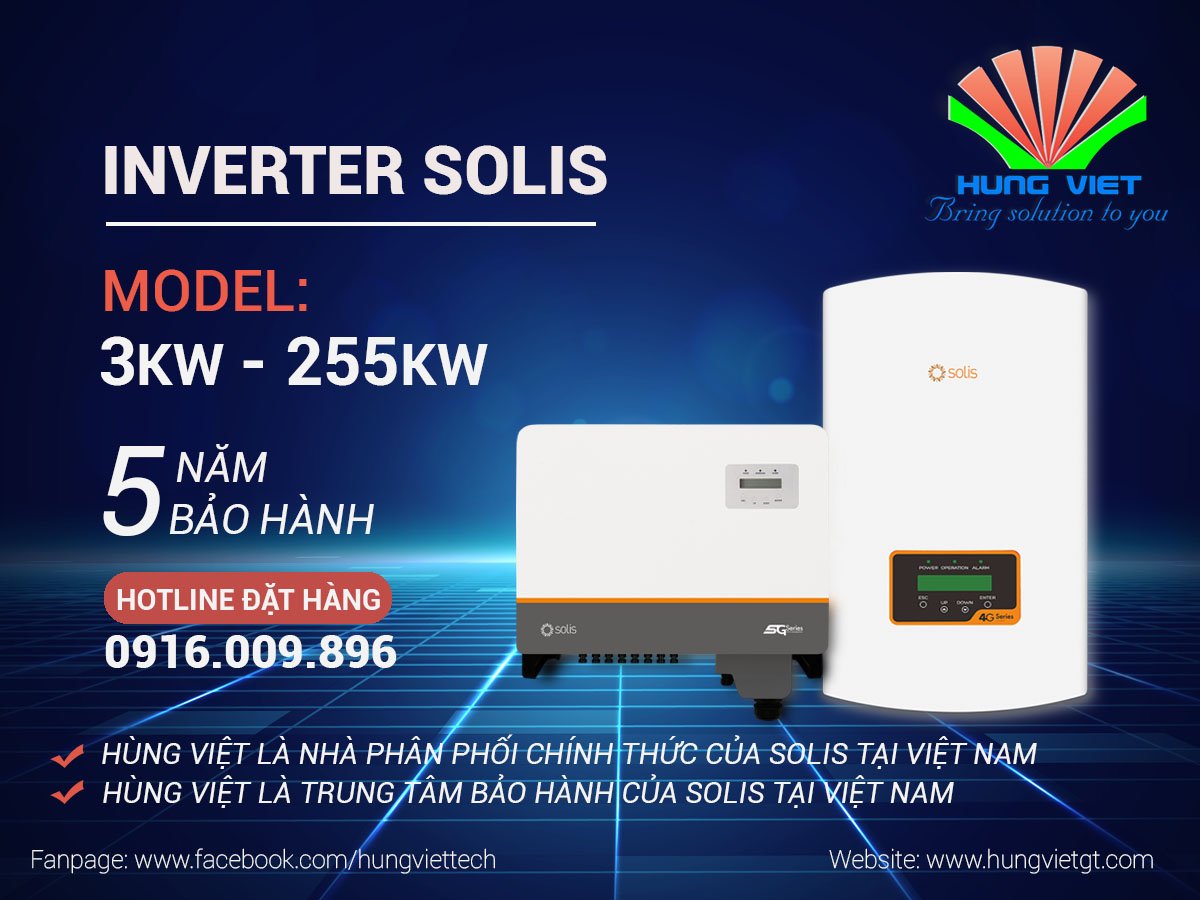 Inverter Solis- biến tần hòa lưới cho mọi dự án