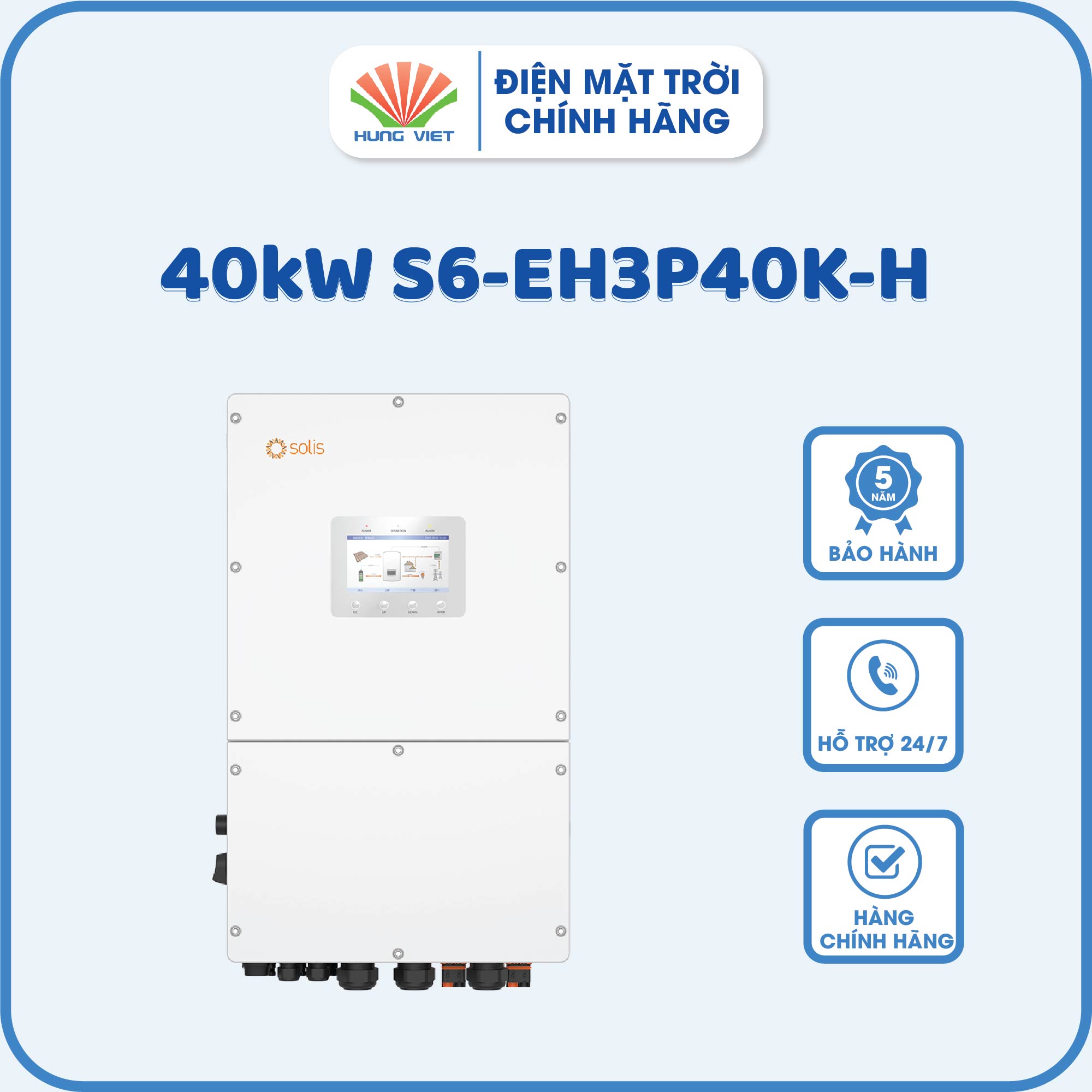 Inverter Hybrid Solis S6-EH3P40K-H - Inverter Hybrid 40kW
