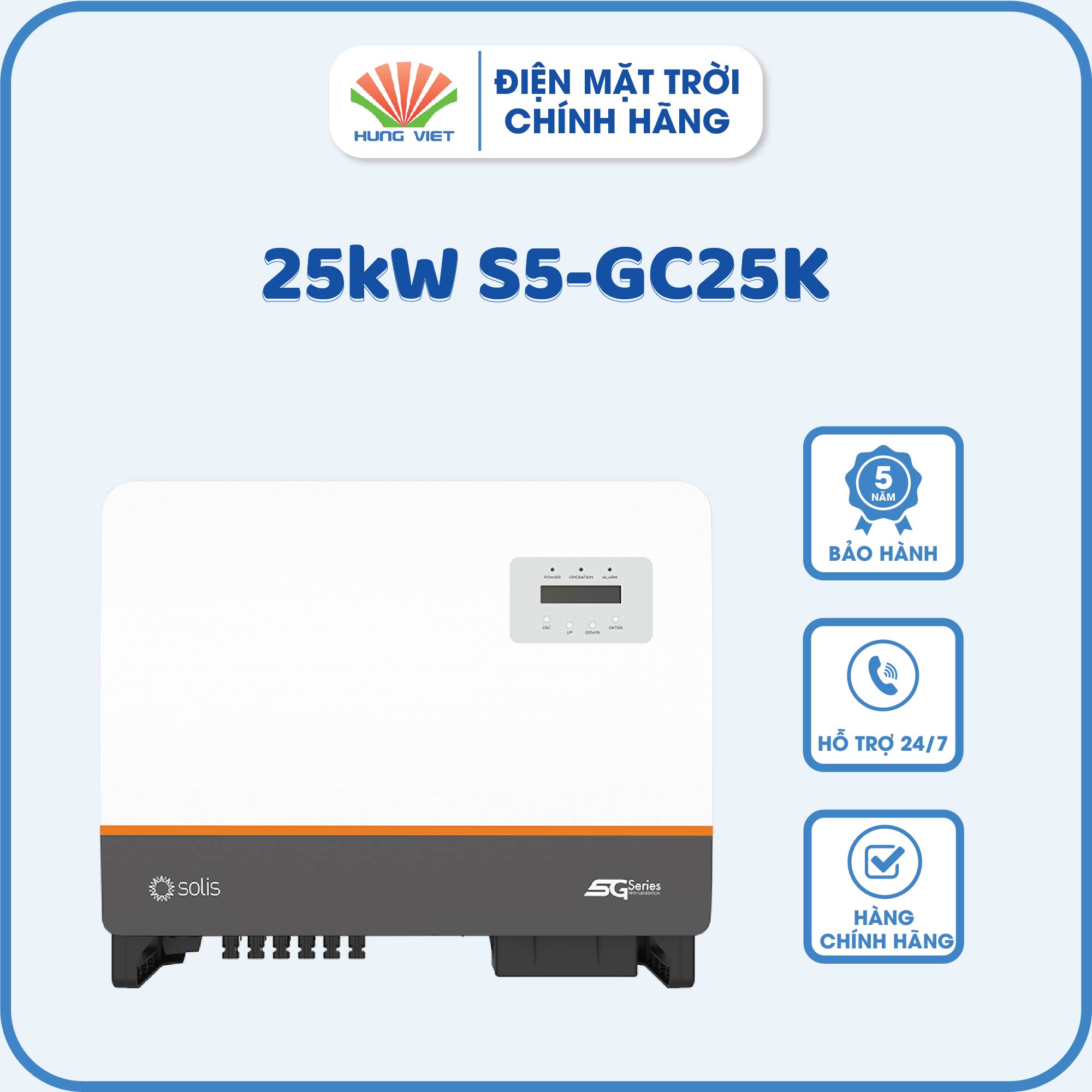 Inverter Solis 25kW S5-GC25K - Inverter 25KW