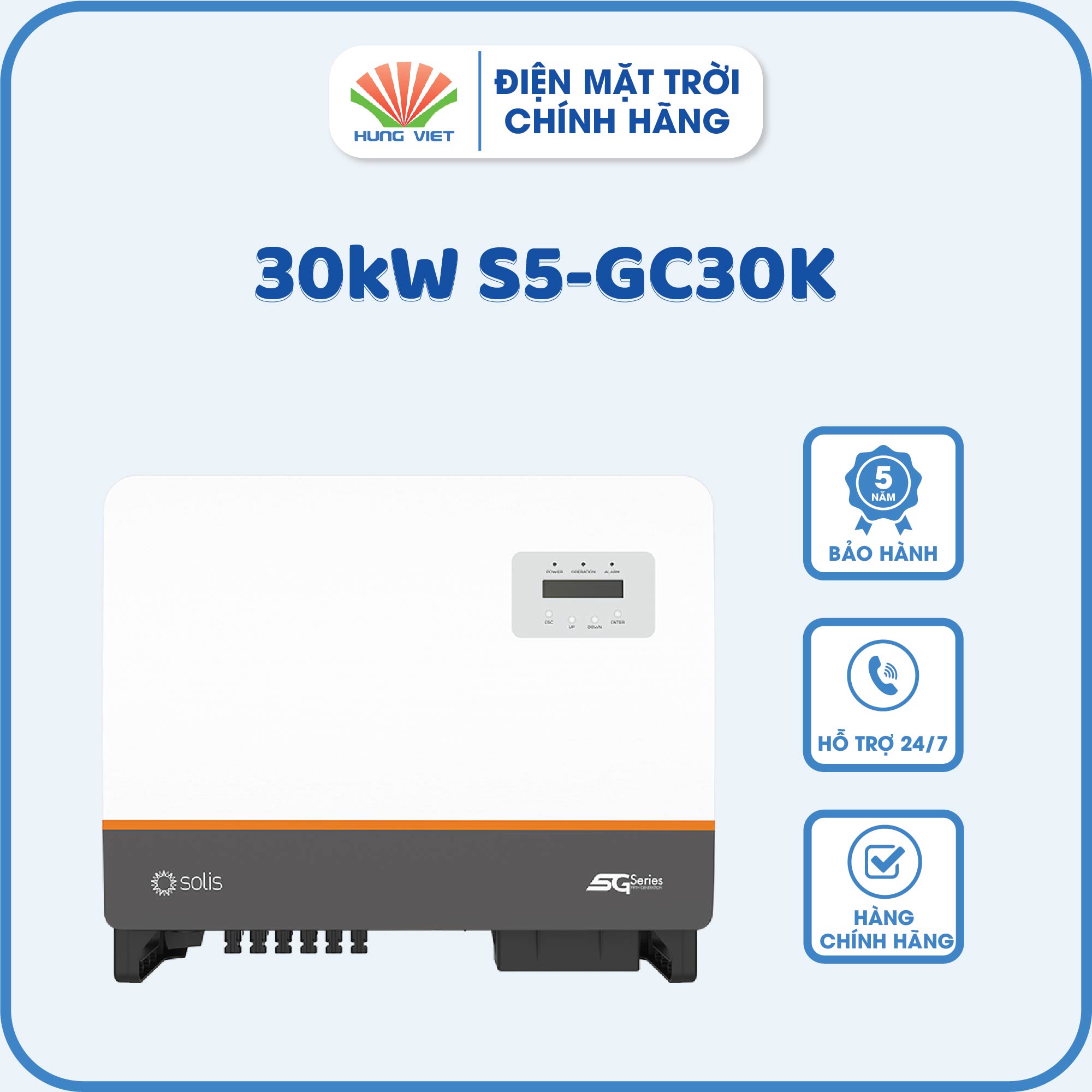 Inverter Solis 30kW S5-GC30K - Inverter 30KW