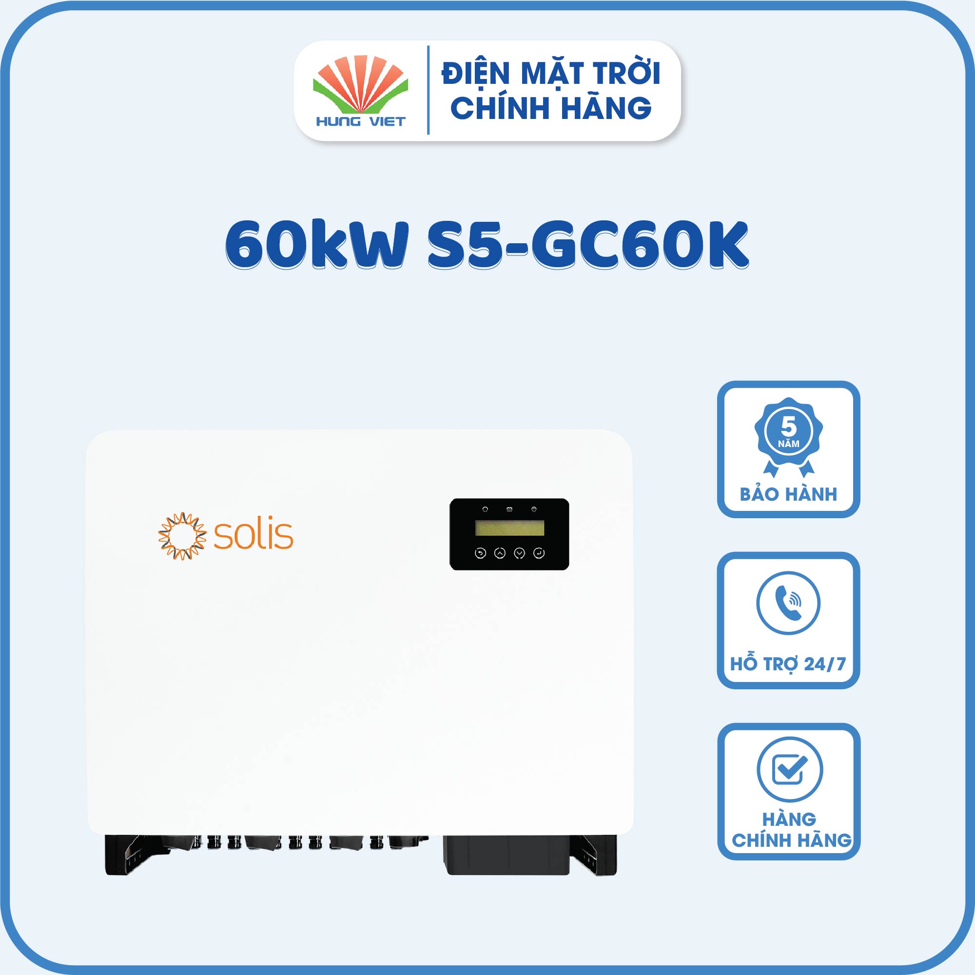 Inverter Solis 3 Pha 60kW S5-GC60K - Inverter 3 Pha