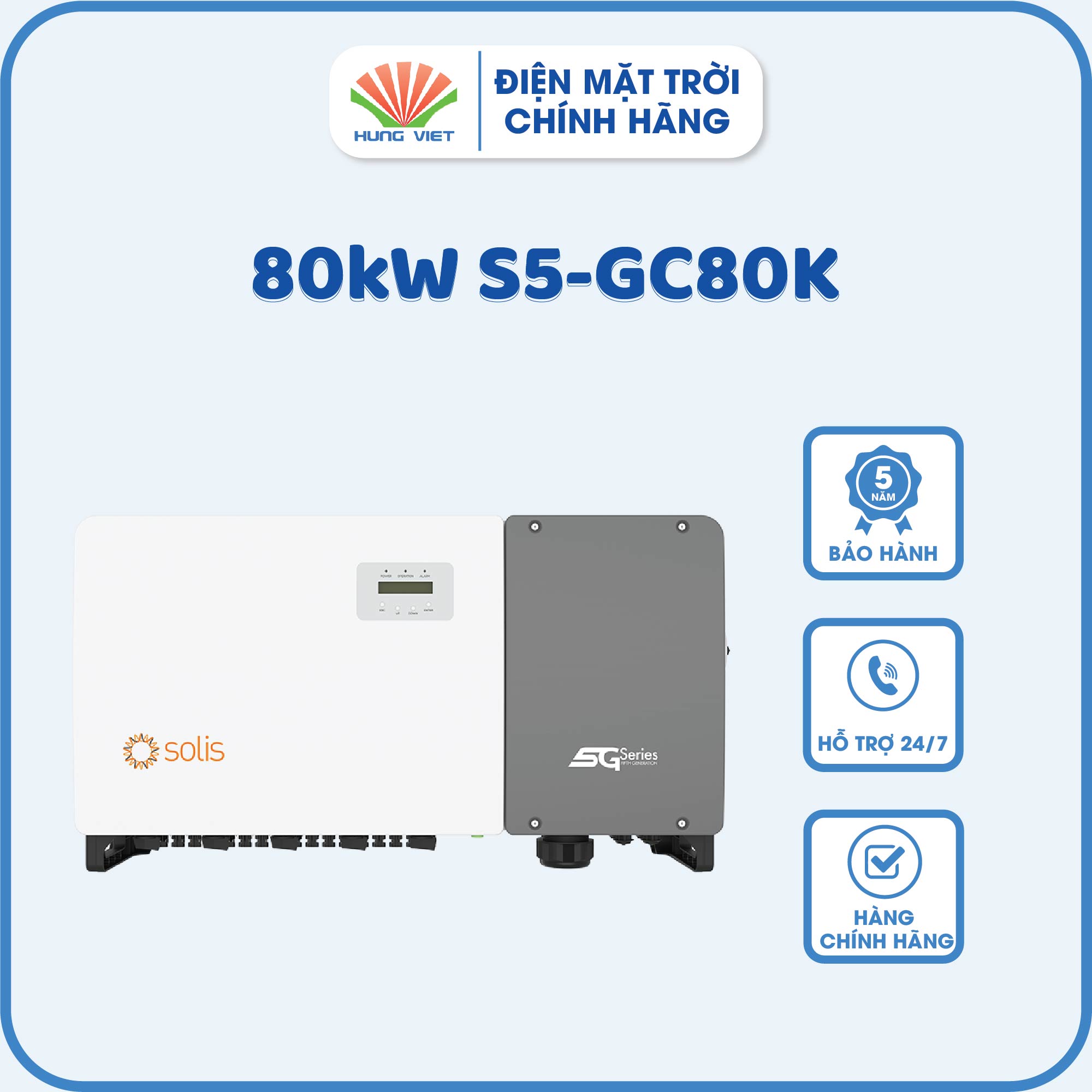 Inverter Solis 80KW S5-GC80K - Inverter Hùng Việt