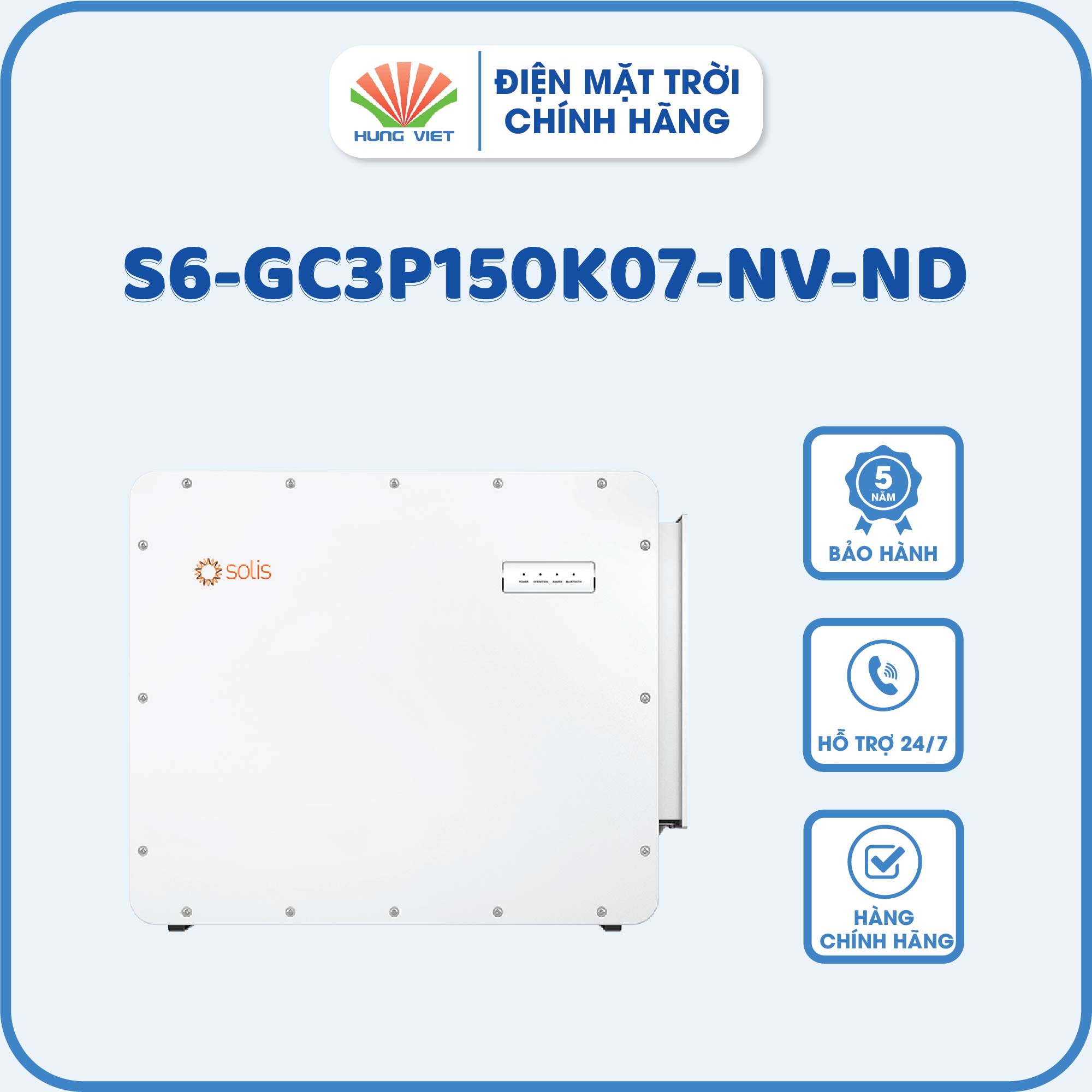Inverter Solis 150KW S6-GC3P150K07-NV-ND - Hùng Việt