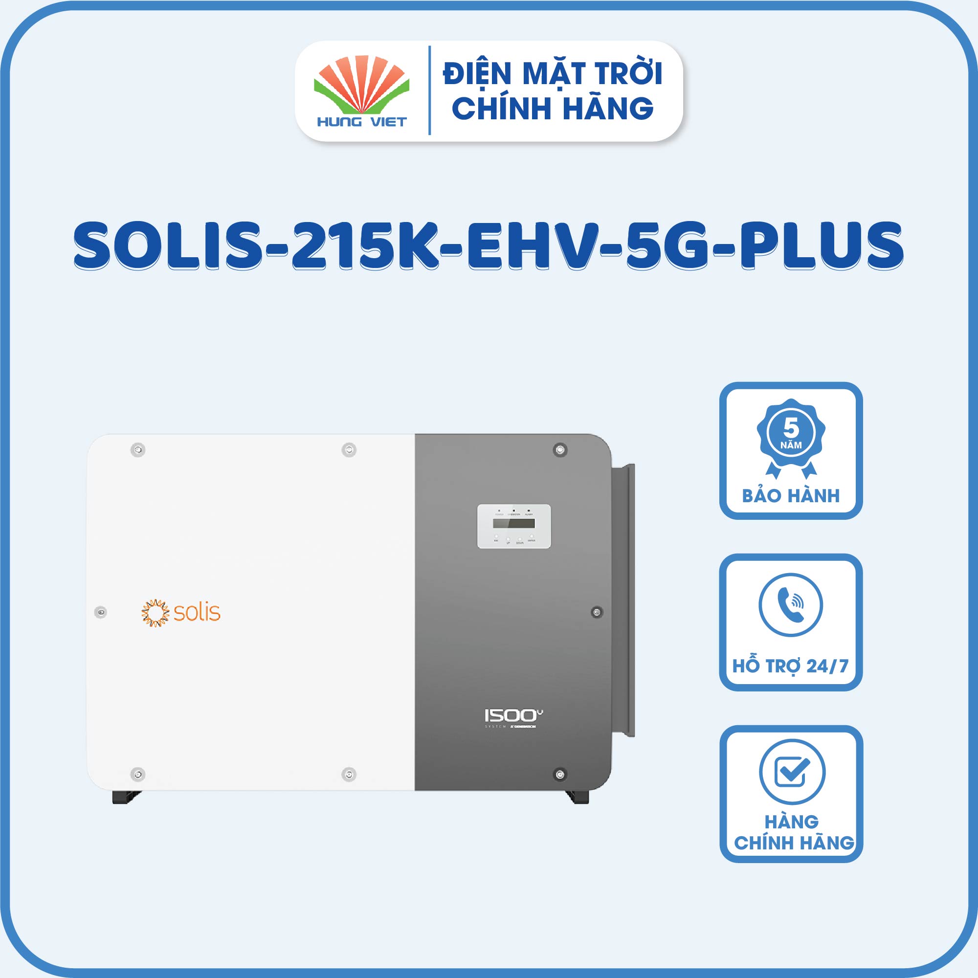 Inverter Solis 3 pha 215kW SOLIS-215K-EHV-5G-PLUS - Inverter 215KW