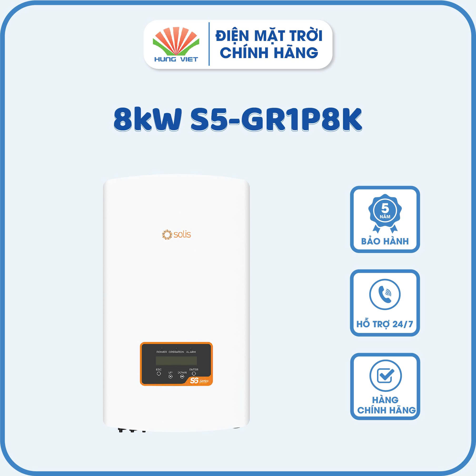 Inverter Solis 1 Pha 8KW S5-GR1P8K - Inverter 8KW